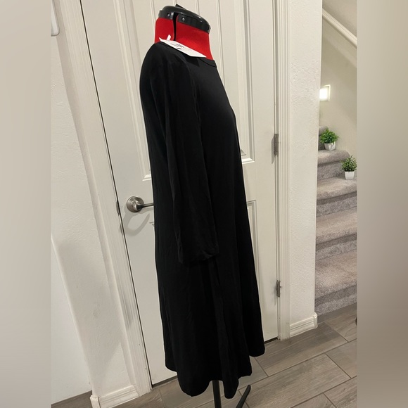 VIISHOW Womens Round Neck 3/4 Sleeves A-line Casual Tshirt Dress with Pocket - Picture 5 of 6